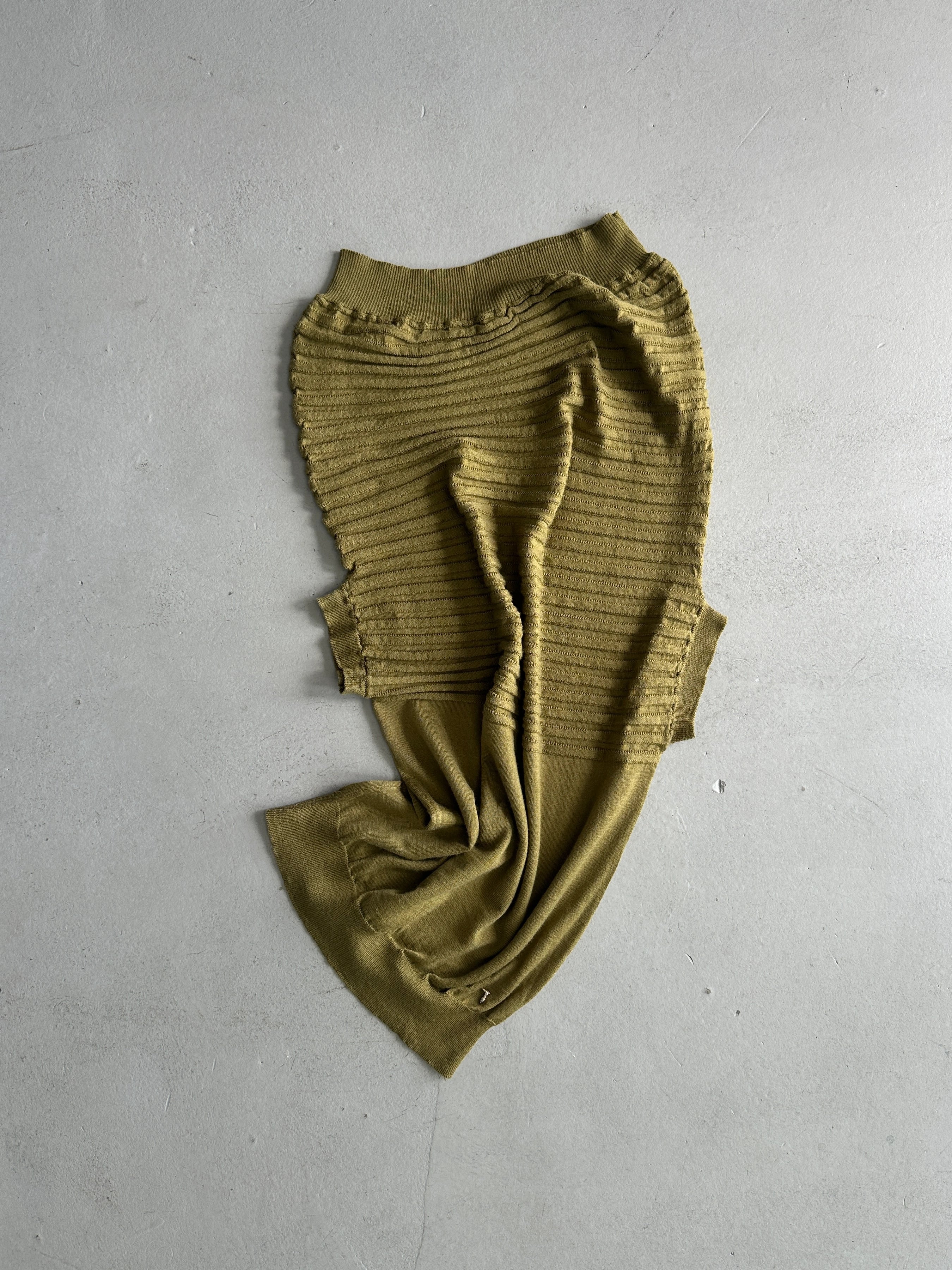 TRUSSARDI - 2000s SHOULDER OFF KNIT TOP