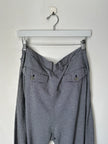 YOHJI YAMAMOTO - S/S 1999 STRIPED TROUSERS WITH ADJUSTABLE TIE HEMS