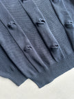 EMPORIO ARMANI - 1990s RAISED KNOT FRONT KNIT JUMPER