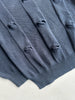 EMPORIO ARMANI - 1990s RAISED KNOT FRONT KNIT JUMPER