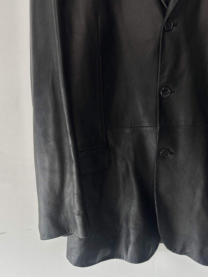 NICOLE FARHI - F/W 2005 SOFT LEATHER BLAZER
