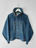 BONEVILLE BY MASSIMO OSTI - 1980s OVERSIZED DENIM BOMBER JACKET