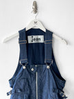 ISSEY MIYAKE PLANTATION - 1980s DENIM MINI DUNGAREE DRESS