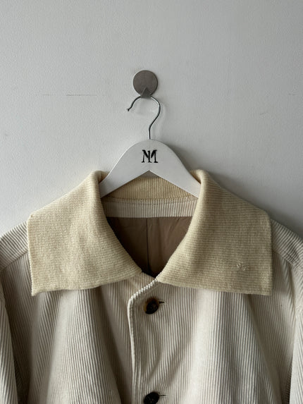 ISSEY MIYAKE - 1990s CROP FIT CORDUROY JACKET WITH SQUARE COLLAR