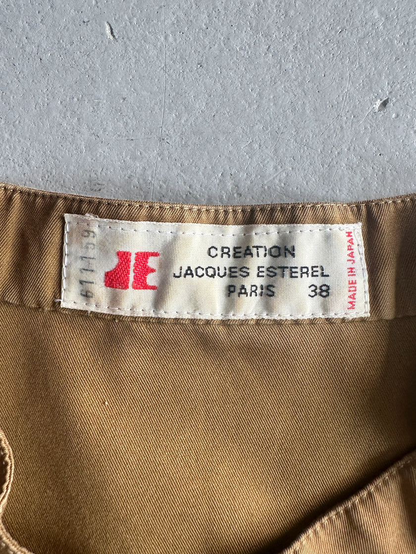 JACQUES ESTEREL - 1970s 2 in 1 ZIPPABLE VEST JACKET