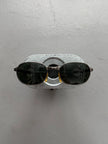 GIORGIO ARMANI -  1990s OVAL SUNGLASSES WITH METAL FRAME