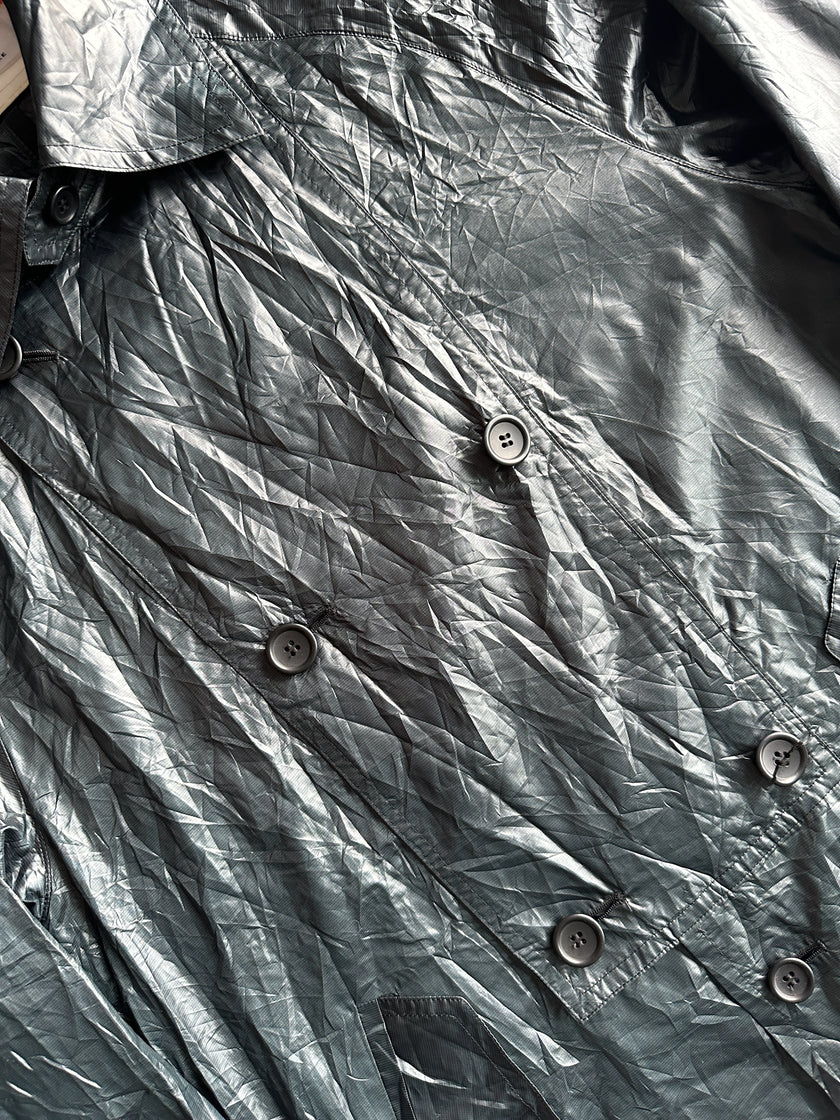 FINAL HOME BY 24 ISSEY MIYAKE - 1990s DOUBLE BREASTED TEMPERATURE CHANGING COLOUR TECHNICAL JACKET