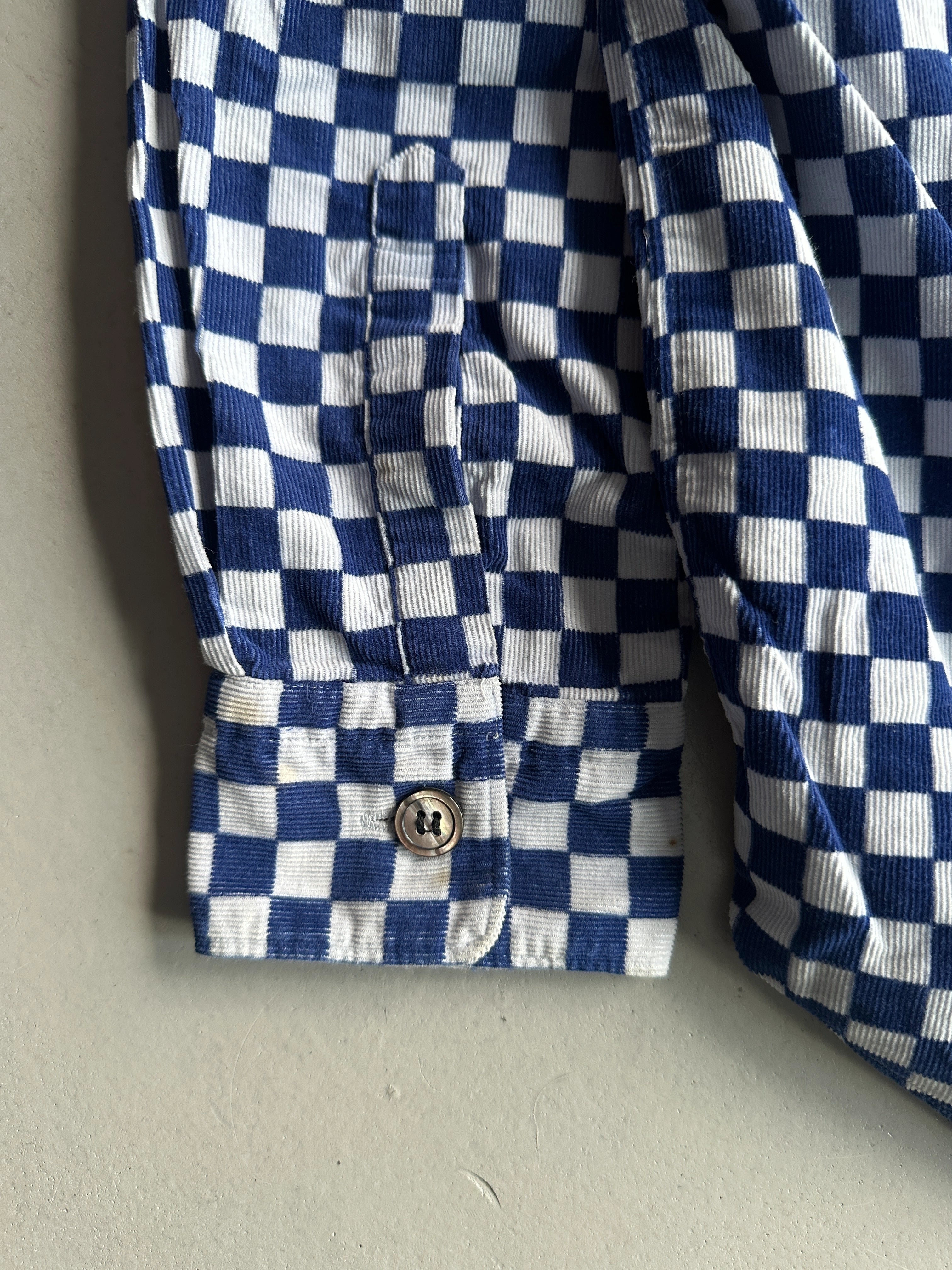 COMME DES GARÇONS - A/W 2001 CHECKED CORDUROY SHIRT