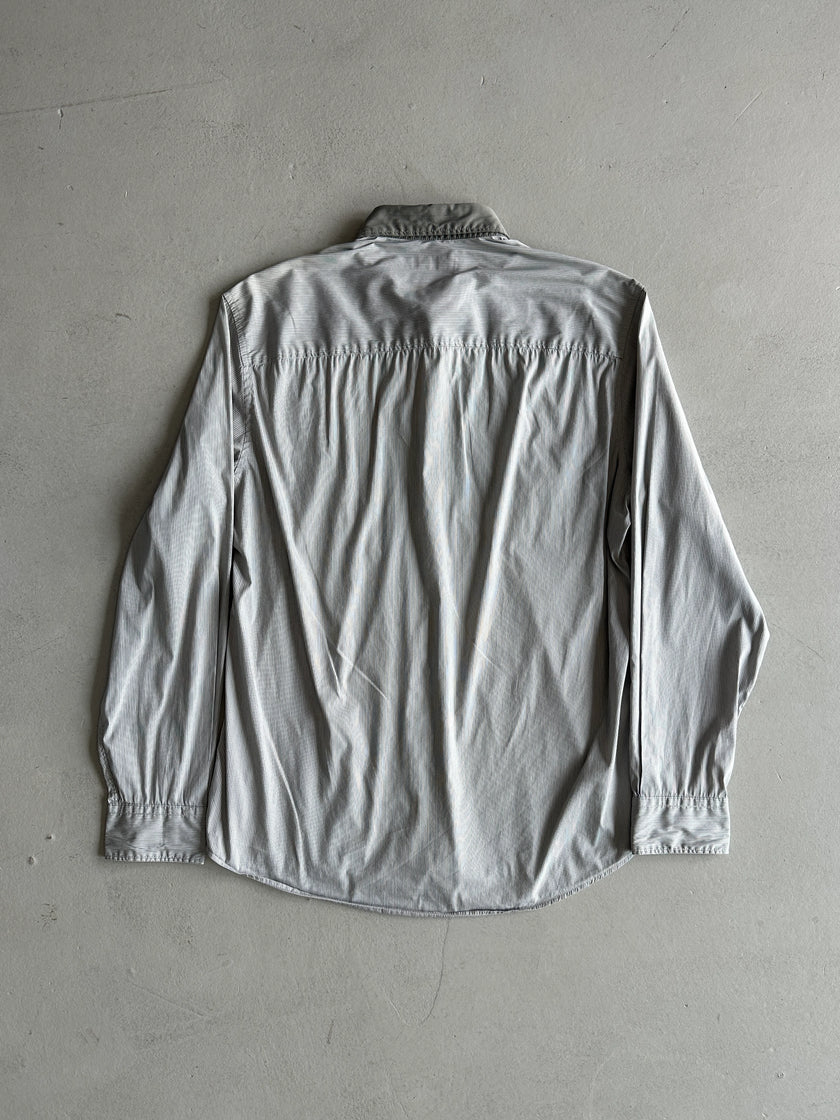 KENZO - 2000s CONTRASTING PANEL LONG SLEEVE SHIRT