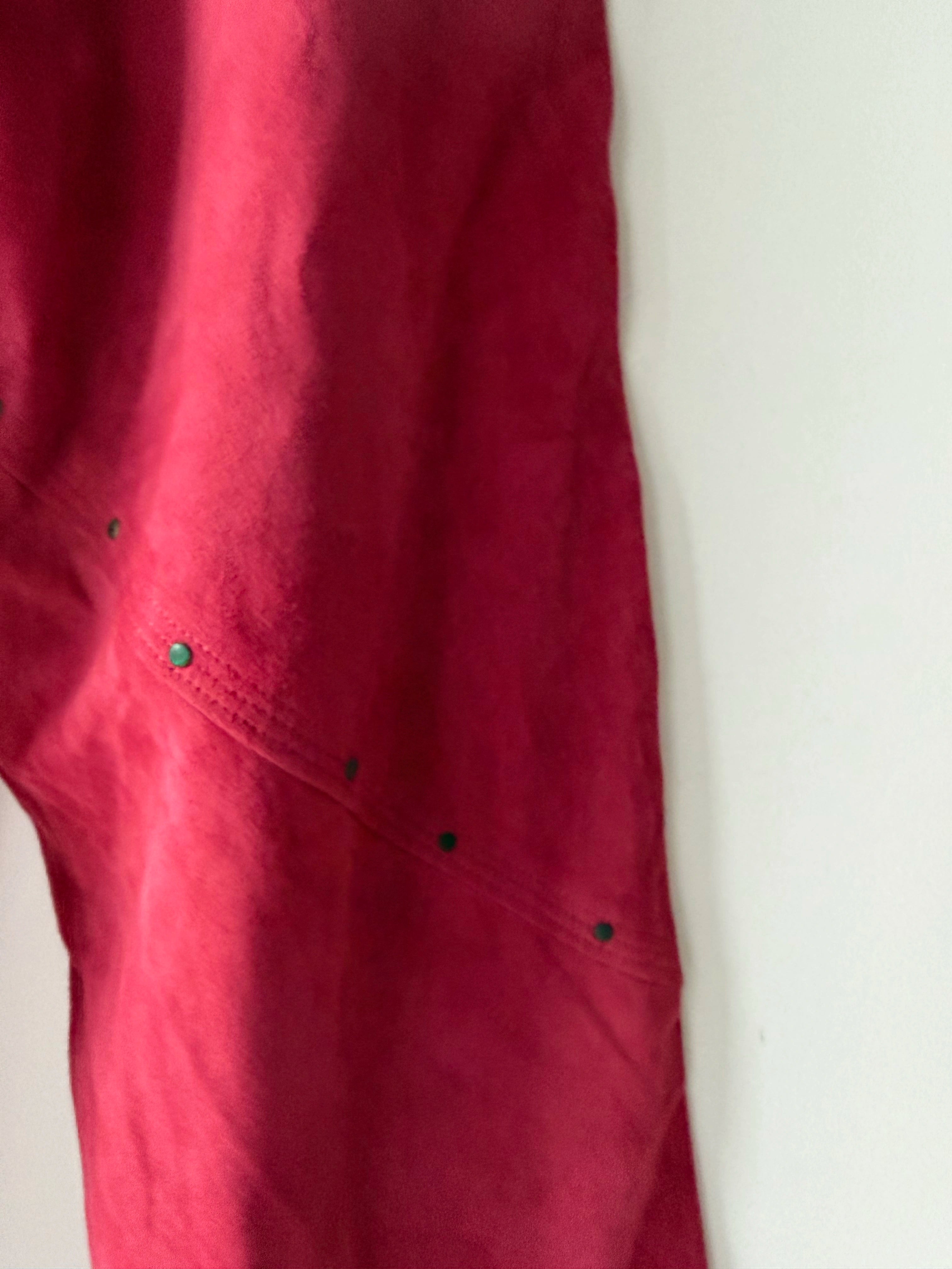 ESCADA - 1980s HIGH WAIST BALLOON FIT SUEDE TROUSERS