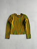 DE CAMPOS RESEND'S - 1990s HANDCRAFTED APPLIQUÉS ROUND NECK JUMPER