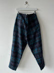 NICHOLAS DALEY - F/W 2021 CHECKED WOOL FRONT PLEATS TROUSERS