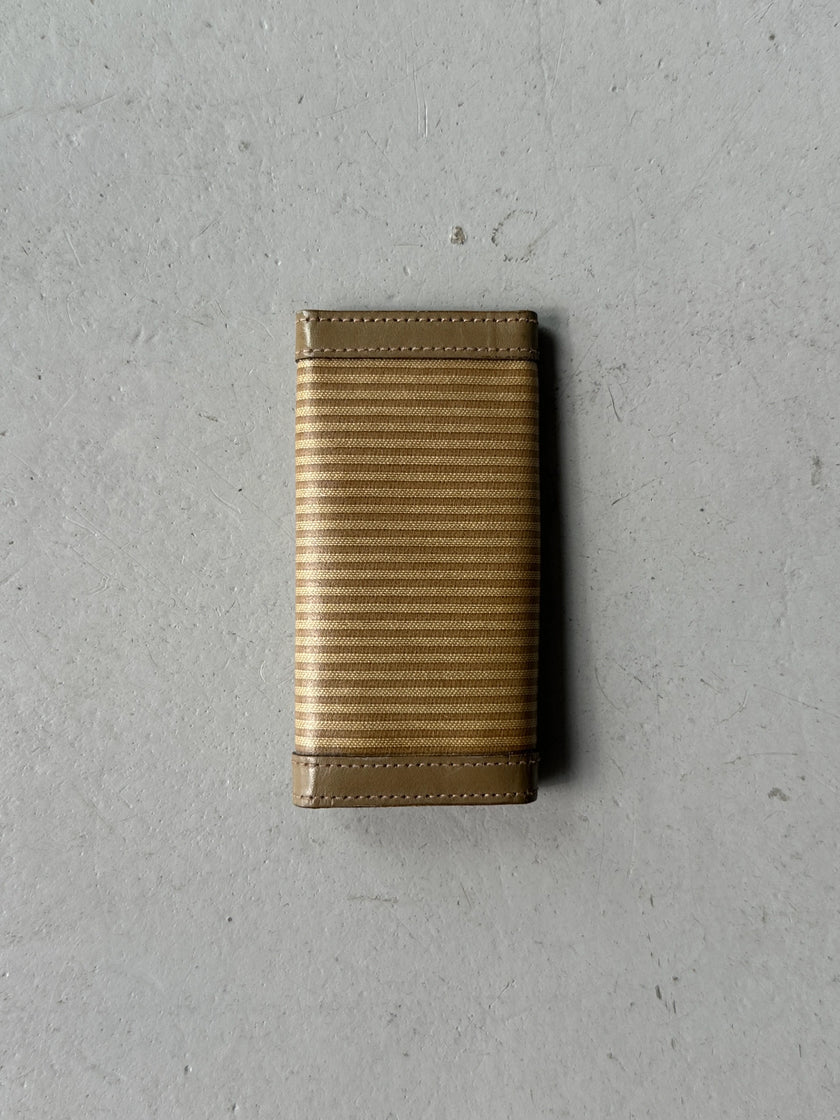 YVES SAINT LAURENT - 1980s LEATHER KEY HOLDER