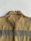 RYUICHIRO SHIMAZAKI - 1990s CONTRASTING WOOL BLOCK LONG SLEEVE SHIRT