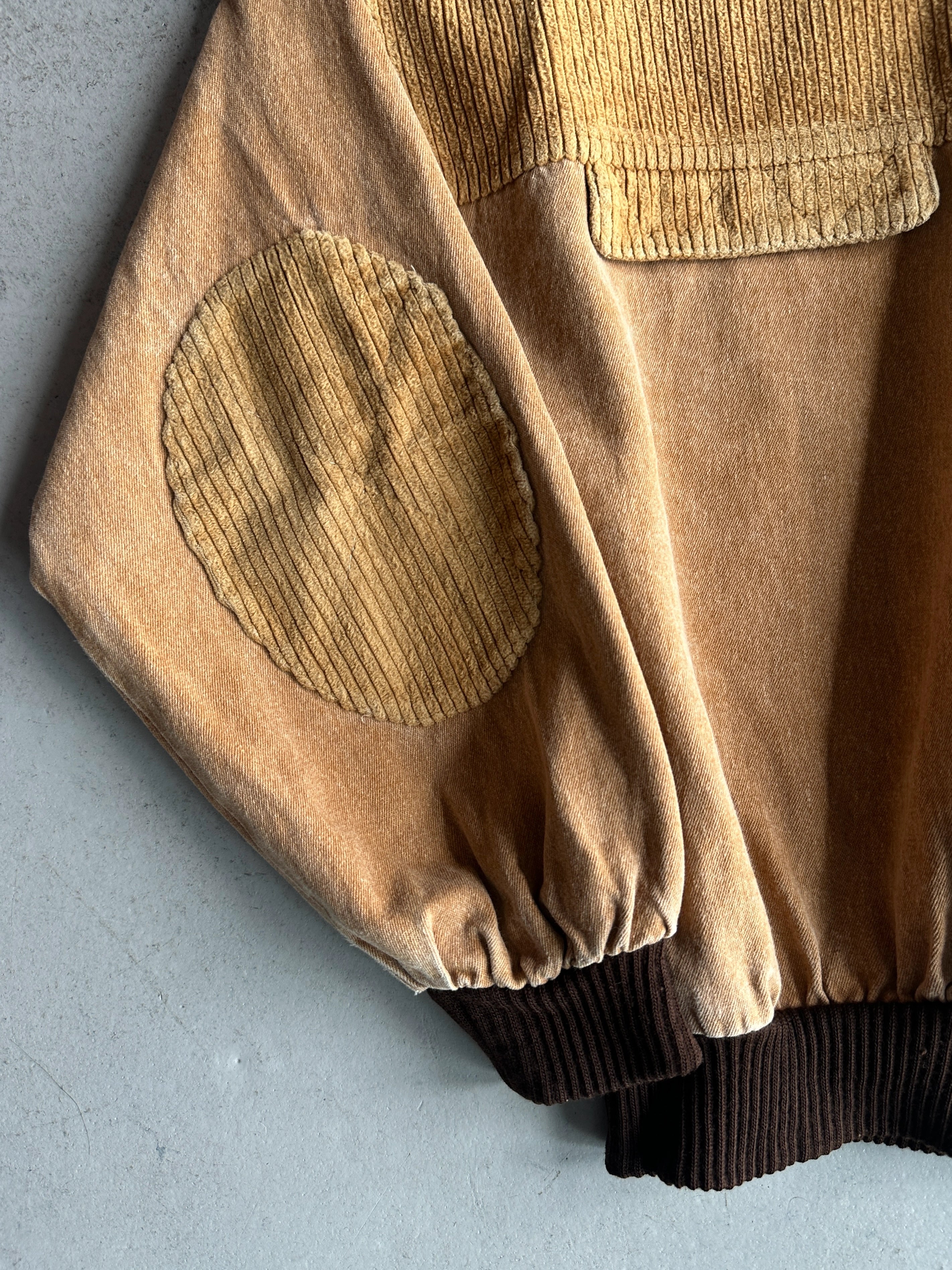 FRENCH LABEL 1990s BOXY FIT JUMPER WITH CORDUROY DETAILS