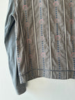 UNDERCOVERISM - early 2000s LINEN JACKET WITH CONTRASTING SLEEVE