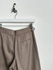 1990s LINEN CROPPED TROUSERS