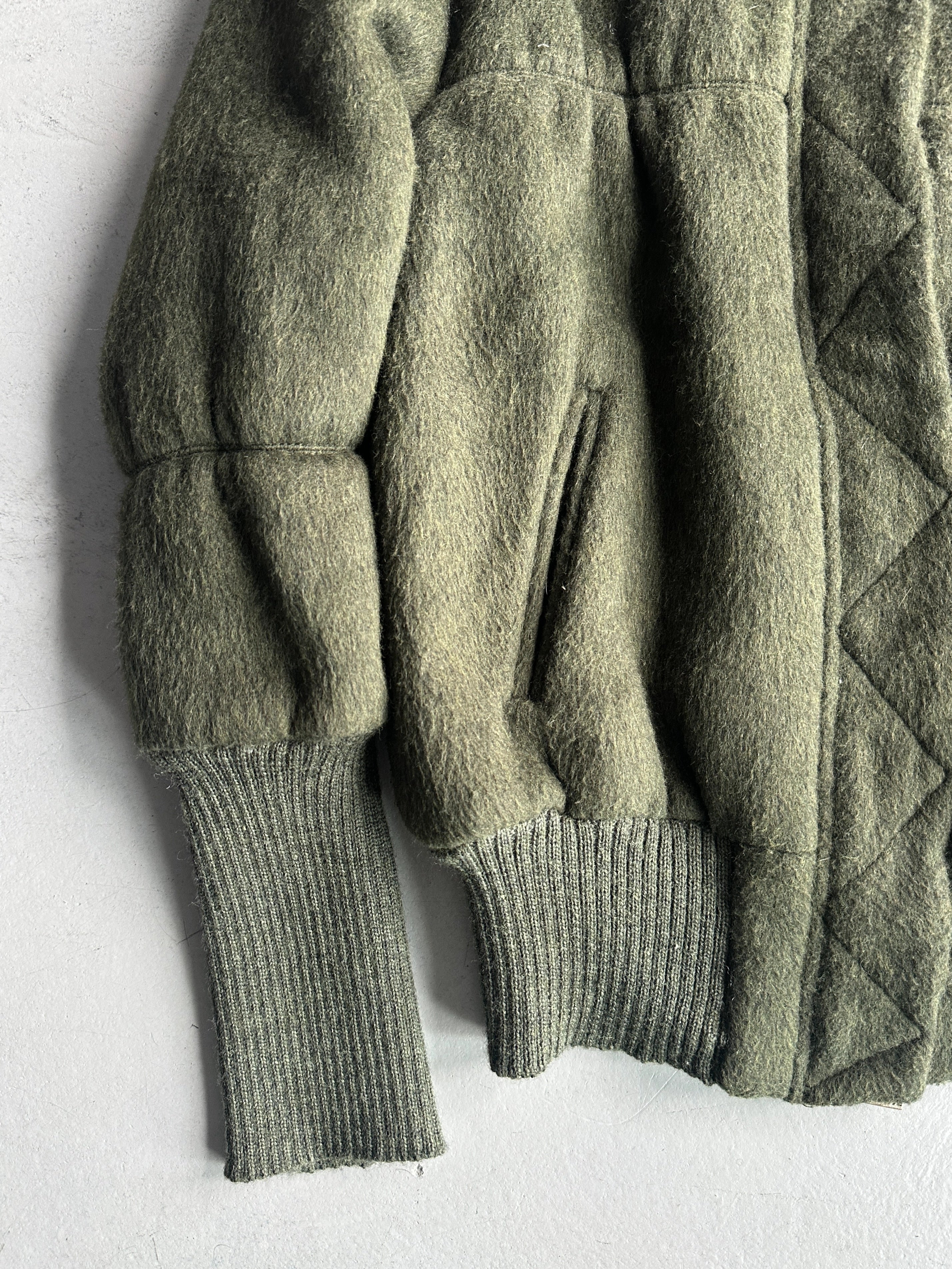 ALVIERO MARTINI - F/W 2009 BOMBER JACKET WITH ELONGATED RIBBED CUFFS
