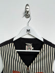JEAN PAUL GAULTIER - 1990s STRIPED VEST ZIPPED GILET