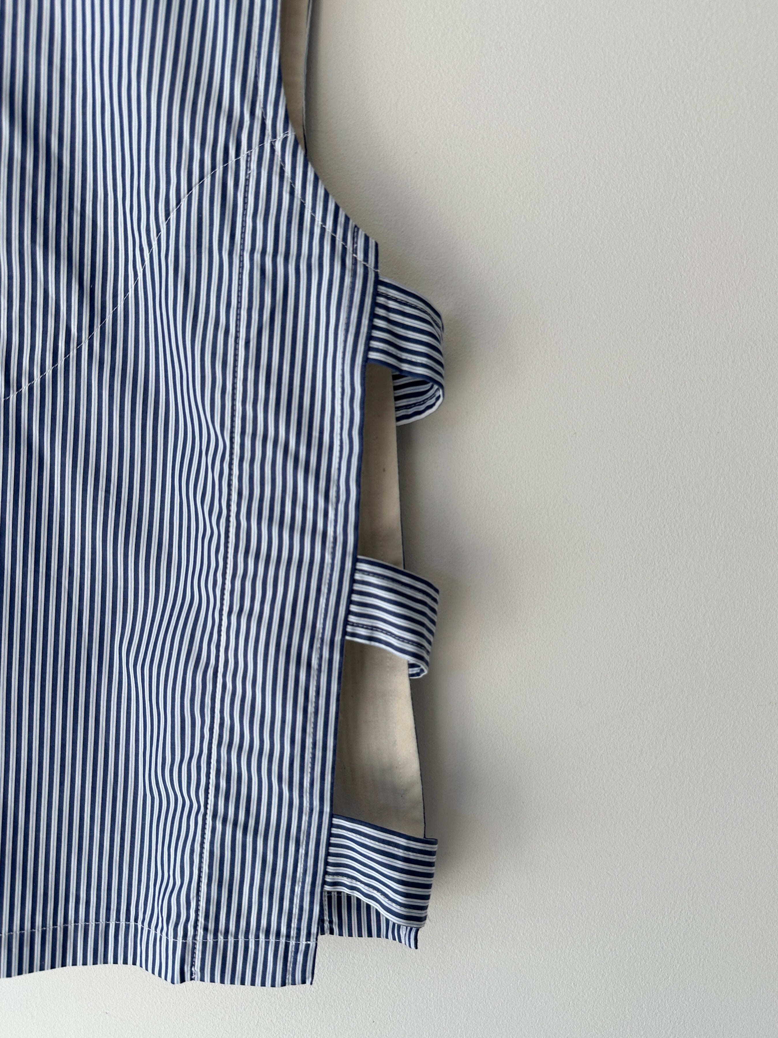 COMME DES GARÇONS - S/S 2024 CROP FIT STRIPED VEST