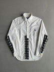 JUNYA WATANABE X BROOKS BROTHERS - A/W 2008 CHECKED PANELS LONG SLEEVE SHIRT