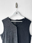 YOHJI YAMAMOTO - F/W 1999 TWO TONE KNIT VEST TOP