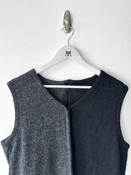 YOHJI YAMAMOTO - F/W 1999 TWO TONE KNIT VEST TOP