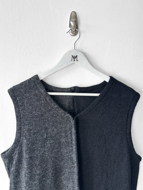YOHJI YAMAMOTO - F/W 1999 TWO TONE KNIT VEST TOP