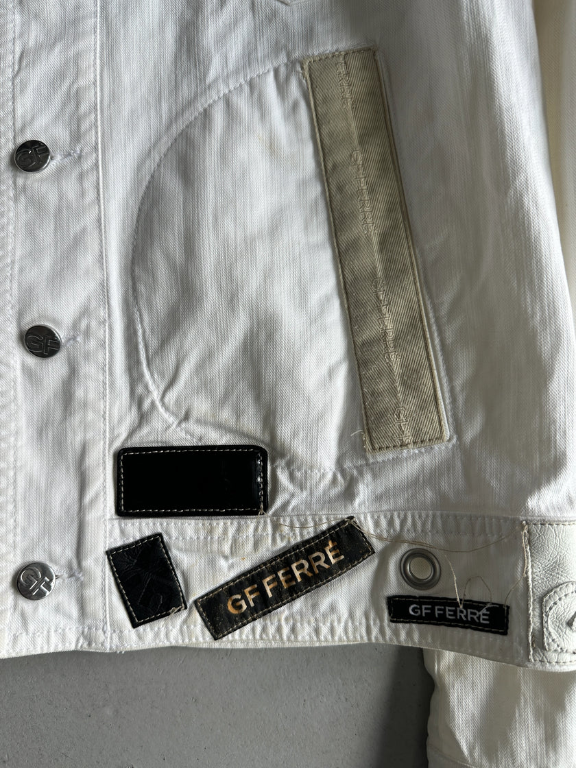 GIANFRANCO FERRÉ - 1990s ZIP DETAIL FRONT DENIM JACKET