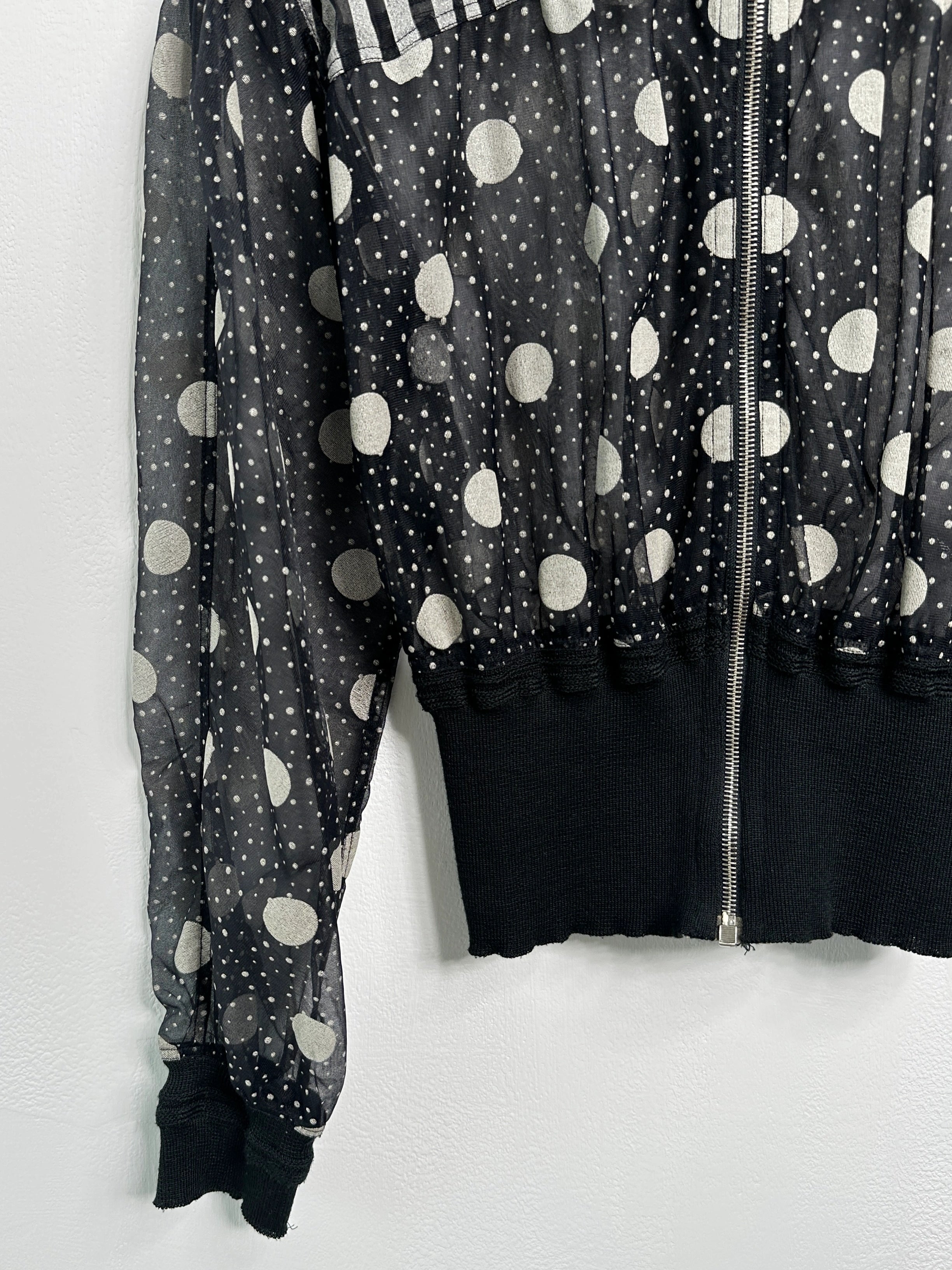 MARITHÉ + FRANÇOIS GIRBAUD x CLOSED - 1980s PANELED WAIST SHEER ZIPPED JACKET