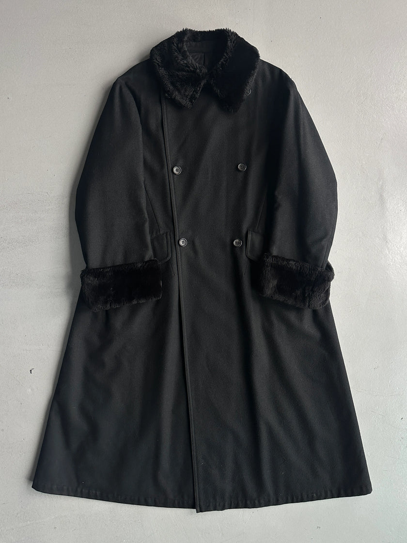 YOHJI YAMAMOTO NOIR - A/W 1996 DOUBLE BREASTED LONG FUR COAT