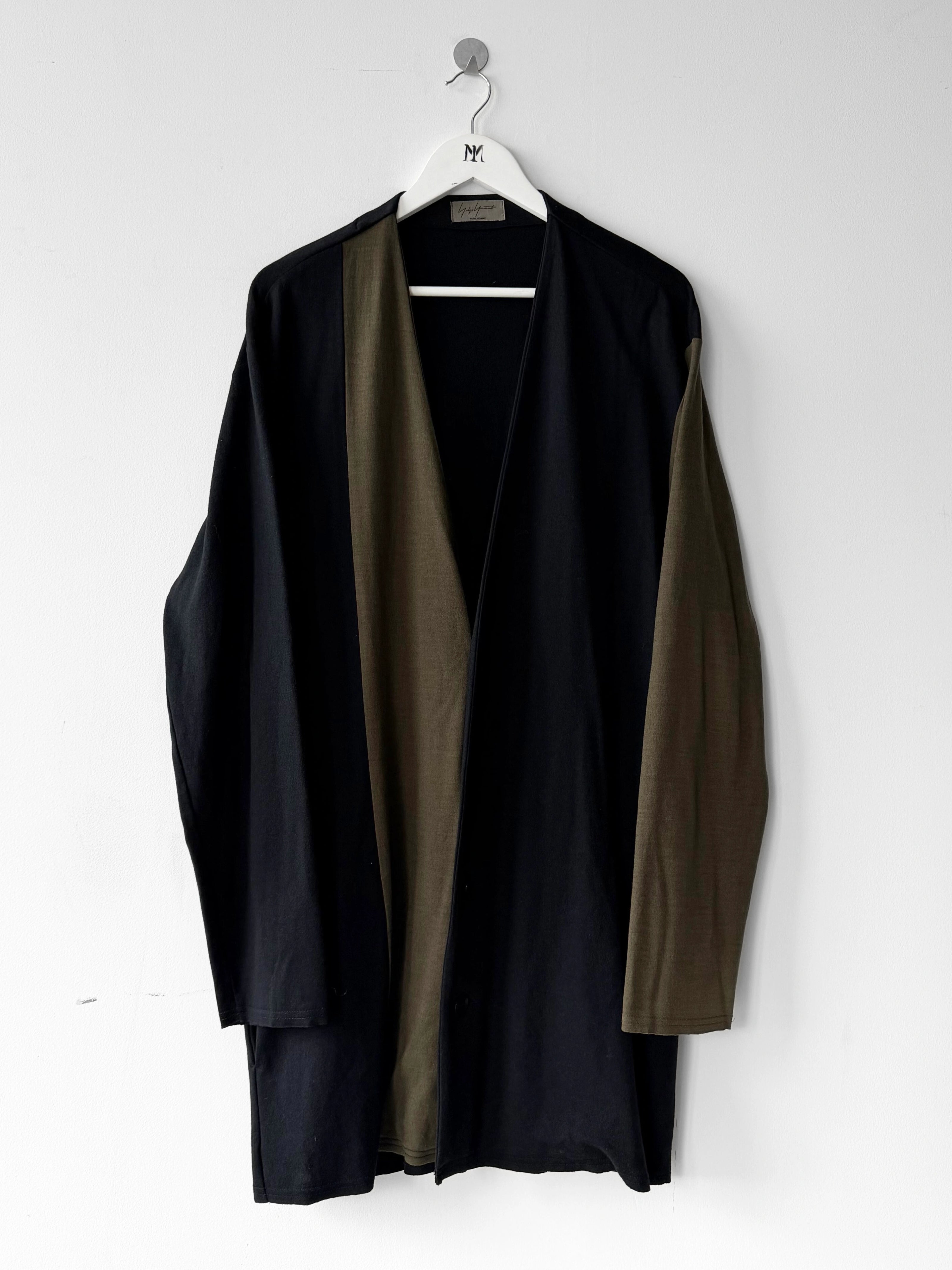 YOHJI YAMAMOTO - F/W 1996 BI-COLOUR LONG CARDIGAN