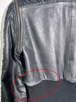 DOLCE & GABBANA - S/S 2003 2 IN 1 LEATHER JACKET WITH PANELED WAIST AND ZIP OFF SLEEVE