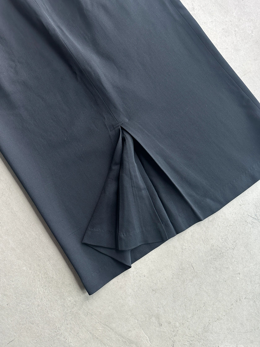 YOHJI YAMAMOTO Y's -  A/W 1994 FRONT PLEATS MIDI LENGTH SKIRT