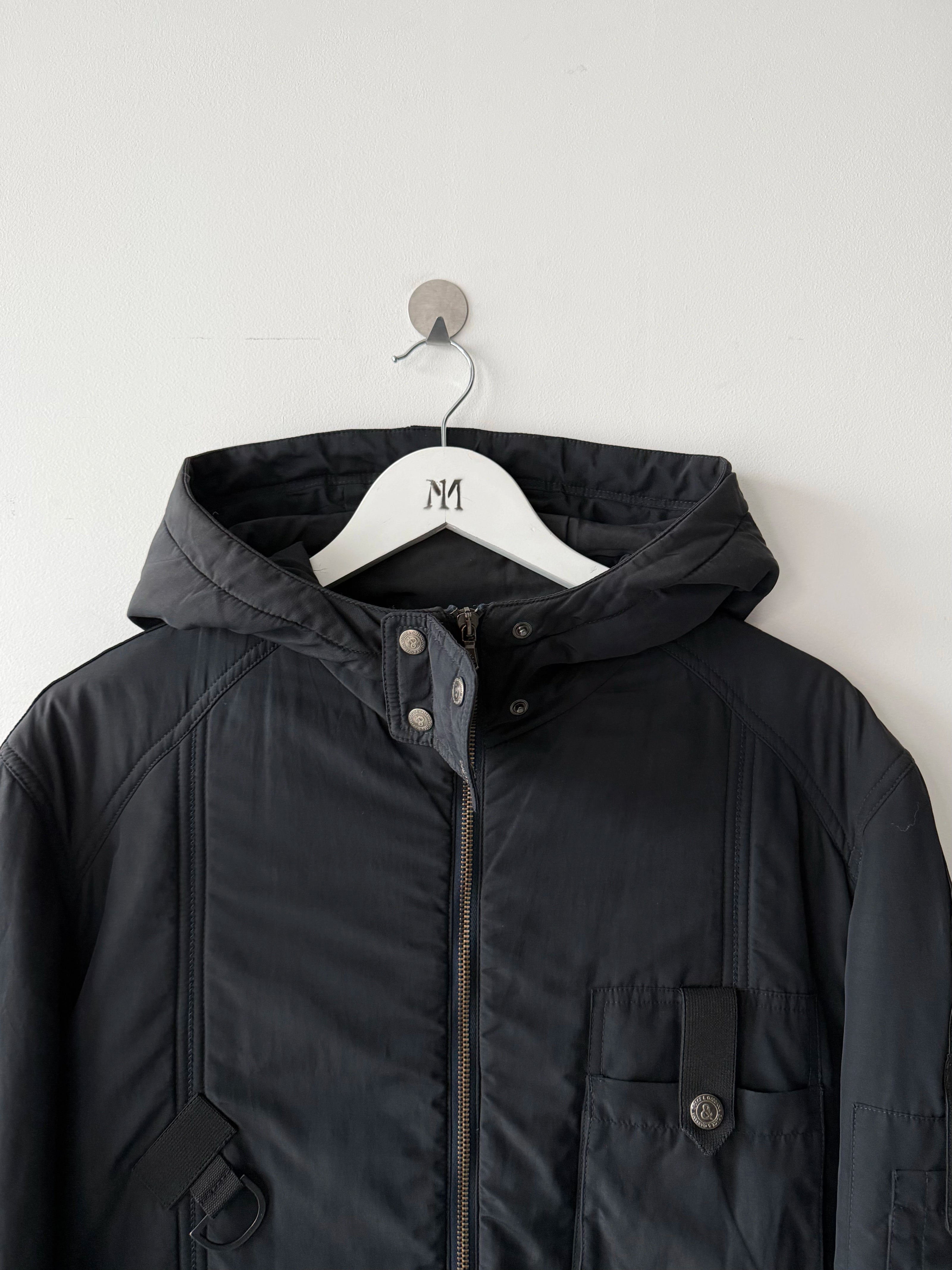 DOLCE & GABBANA - late 1990s HOODED BONDAGE PARKA JACKET