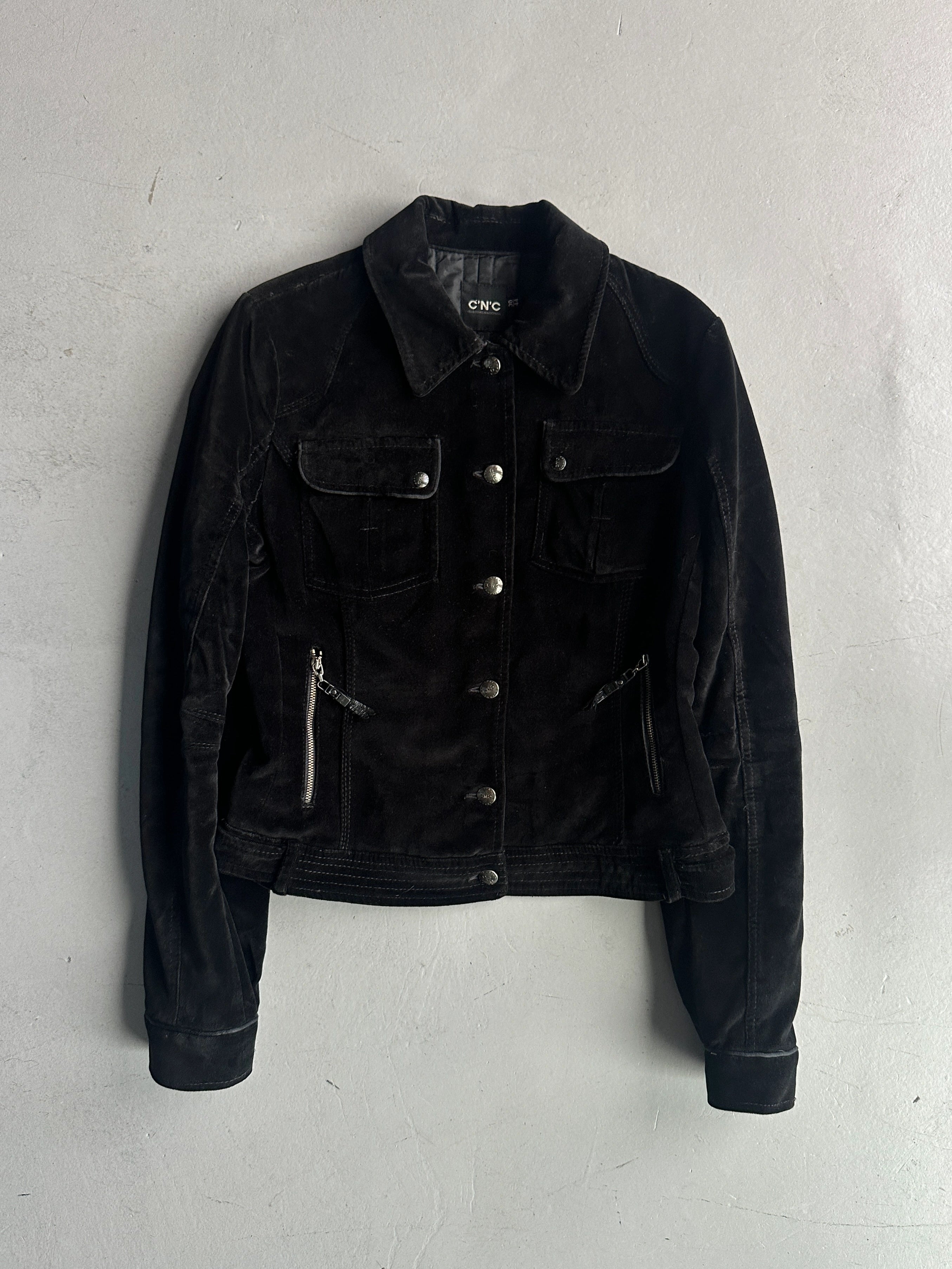 C’N’C COSTUME NATIONAL - F/W 2006 MULTI POCKET VELVET JACKET