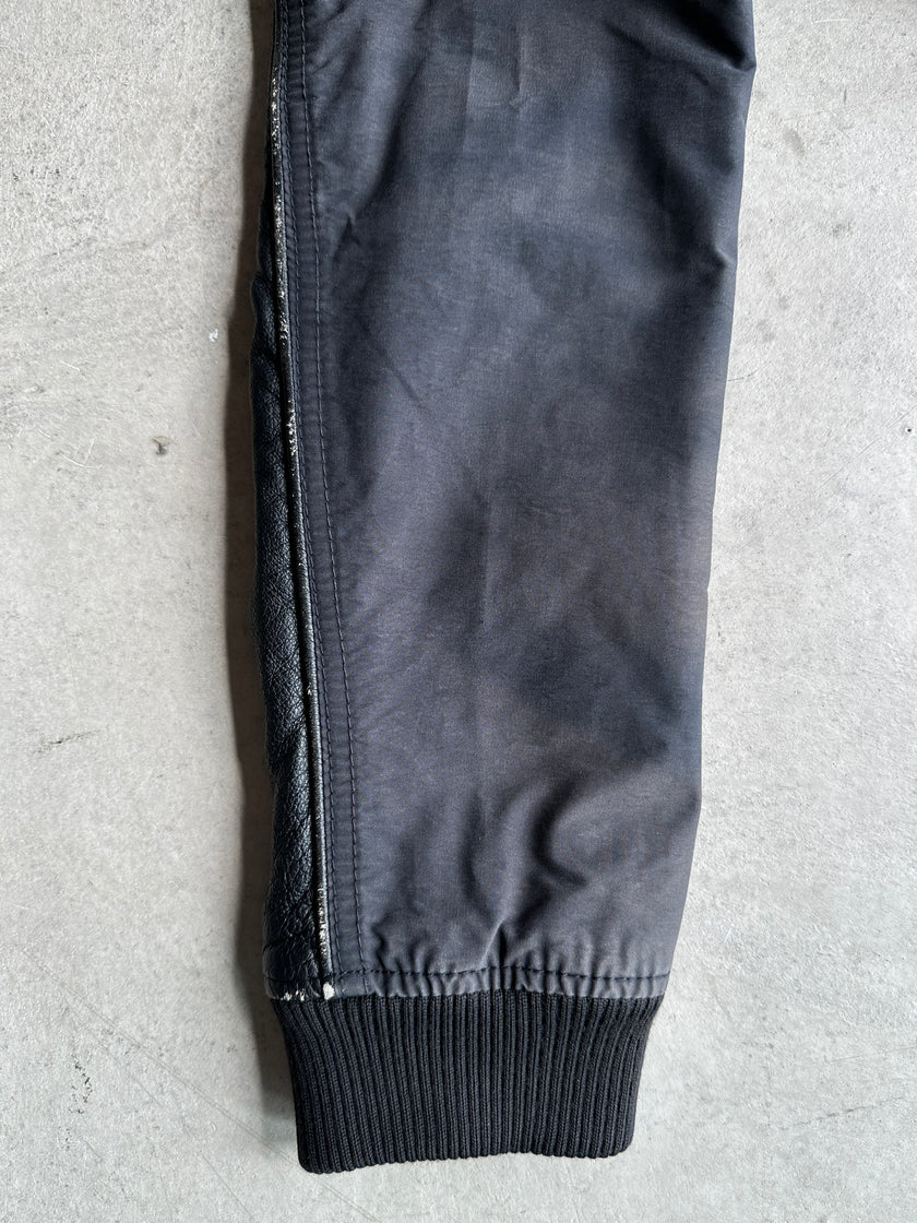 ARMANI JEANS - 1990 LEATHER BOMBER JACKET