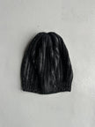 DIESEL - 1990s KNITTED HAT WITH BEAD EMBELLISHMENTS