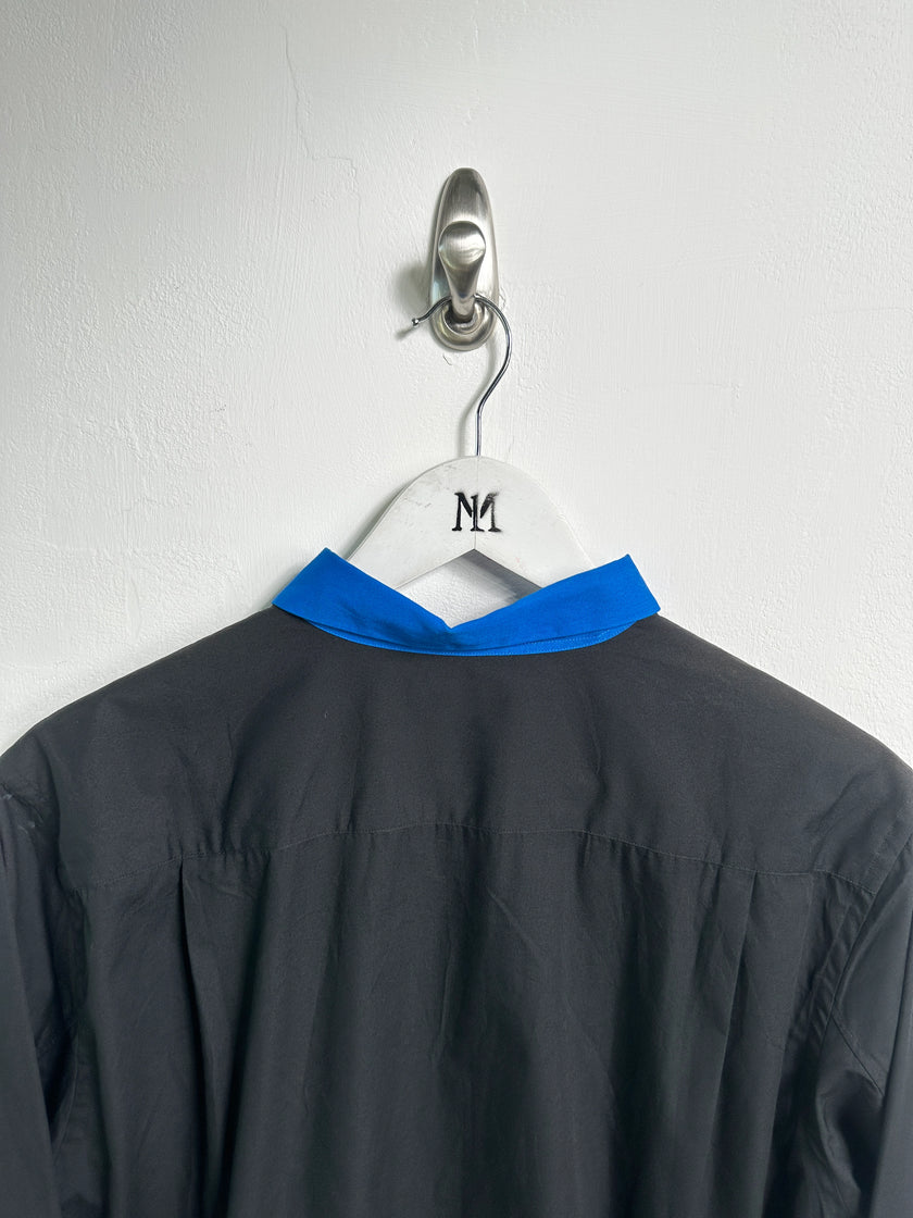 COMME DES GARÇONS - S/S 2001 LONG SLEEVE SHIRT WITH CONTRASTING FRONT PLACKET AND COLLAR