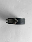 GIANFRANCO FERRÉ - early 2000s LEATHER BELT WITH HOOK BUCKLE DETAIL
