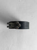 GIANFRANCO FERRÉ - early 2000s LEATHER BELT WITH HOOK BUCKLE DETAIL