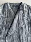 YOHJI YAMAMOTO Y's - S/S 2010 ASYMMETRICAL FRONT CRINKLED CARDIGAN