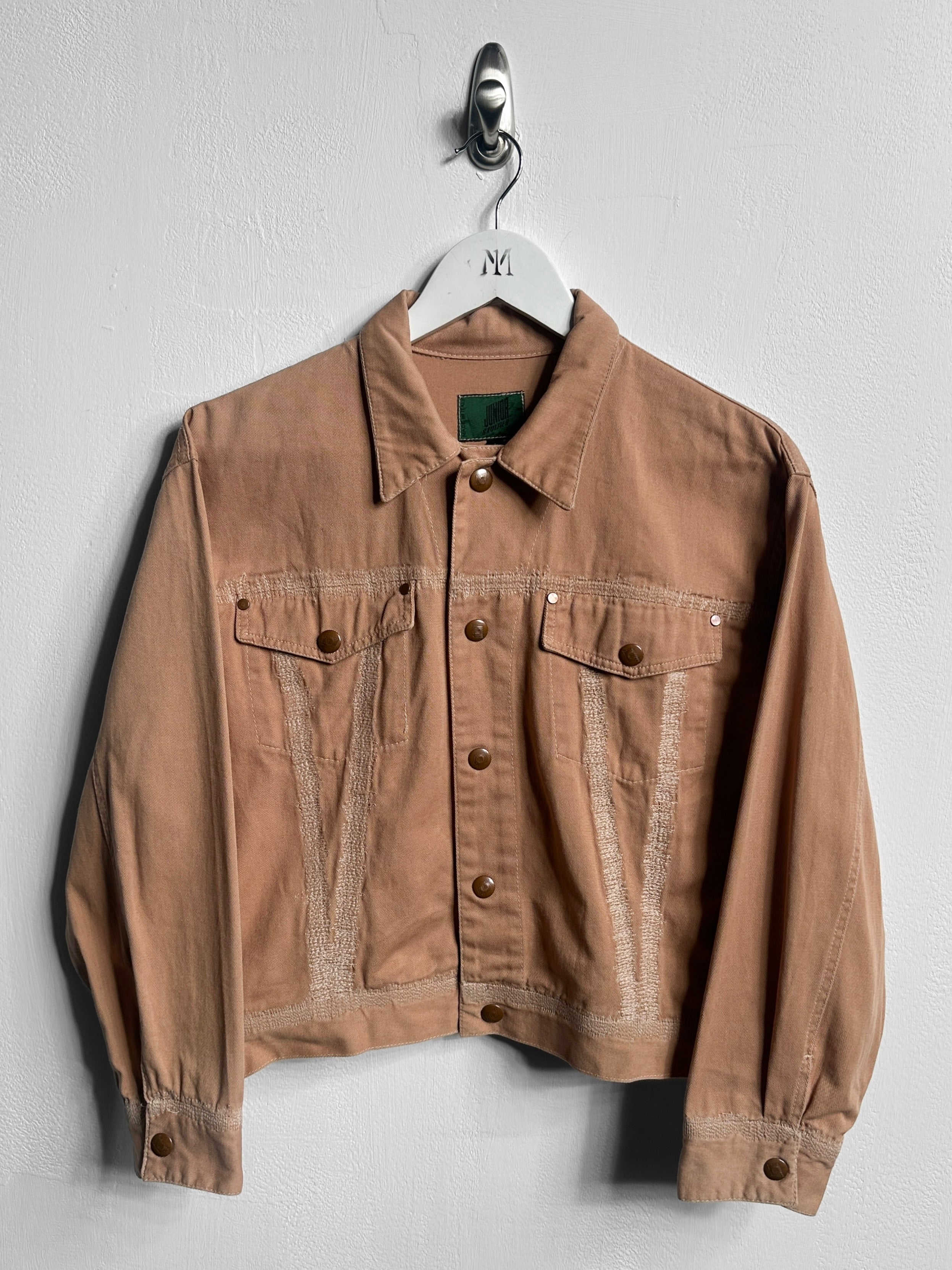 JEAN PAUL GAULTIER - 1990s BOXY FIT DENIM JACKET WITH STITCHING DETAILS