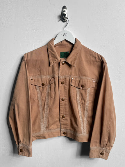 JEAN PAUL GAULTIER - 1990s BOXY FIT DENIM JACKET WITH STITCHING DETAILS