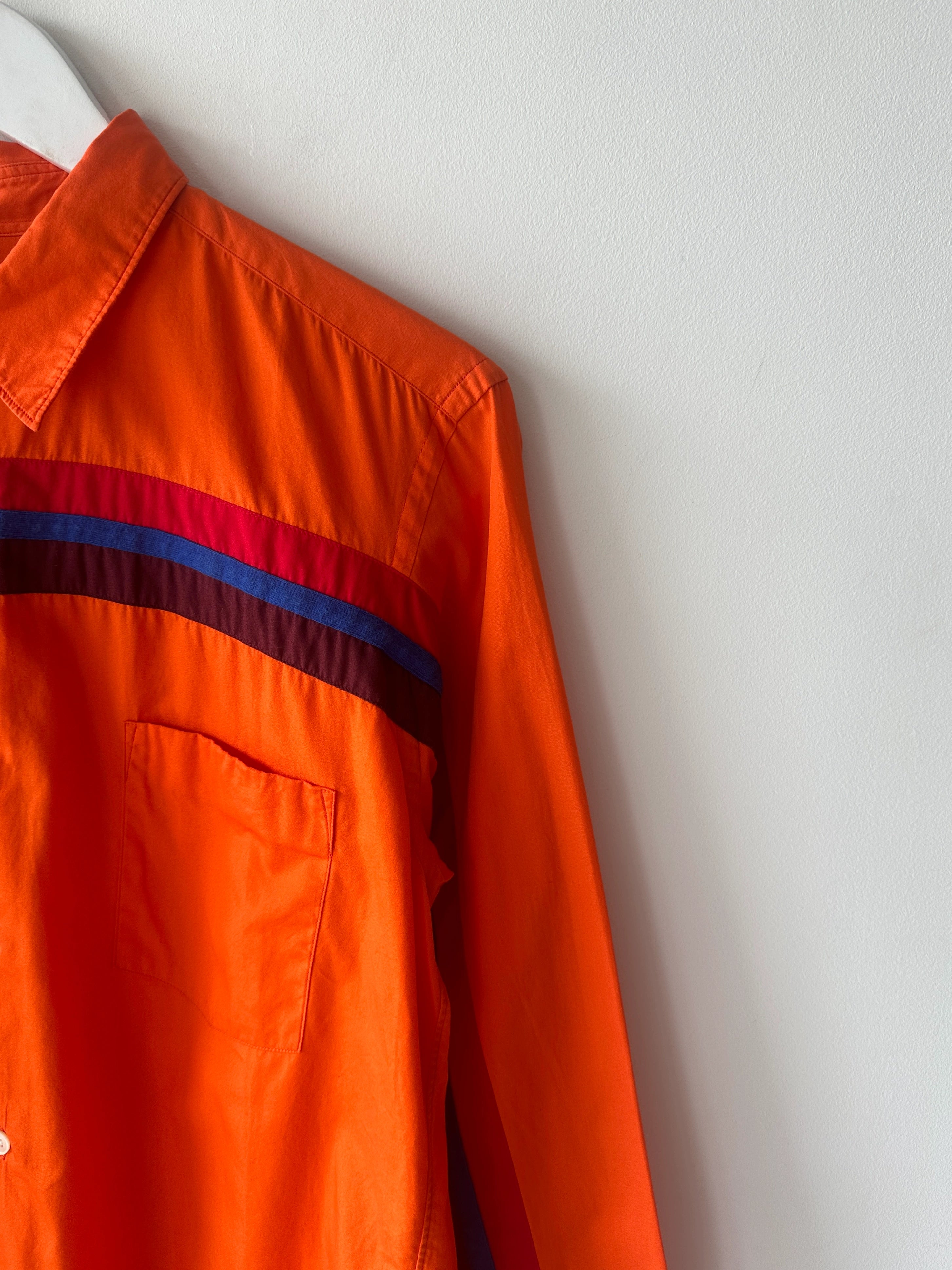 COMME DES GARÇONS - F/W 2005 LONG SLEEVE SHIRT WITH STRIPED PANEL