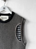 DIRK BIKKEMBERGS - F/W 2017 CHENILLE KNIT CREW NECK VEST TOP