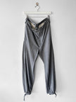 YOHJI YAMAMOTO - S/S 1999 STRIPED TROUSERS WITH ADJUSTABLE TIE HEMS