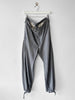 YOHJI YAMAMOTO - S/S 1999 STRIPED TROUSERS WITH ADJUSTABLE TIE HEMS