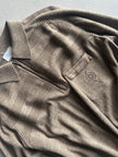 1980s LONG SLEEVE POLO KNIT TOP