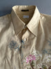 PAUL SMITH - 1990s EMBROIDERED POINTED COLLAR SHIRT